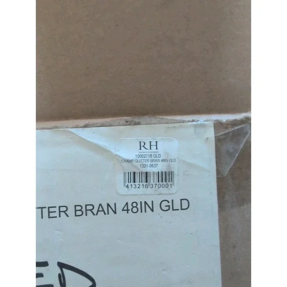 Restoration Hardware Lighted Glitter Champagne Gold Flexible Branches 48" - New - Picture 8 of 9